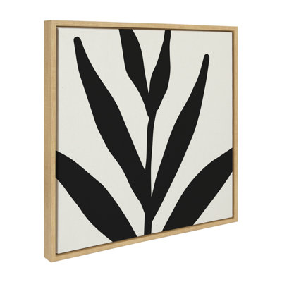 «Modern Botanical Neutral Abstract 1» par The Creative Bunch Studio, reproduction d'art sur toile encadrée
