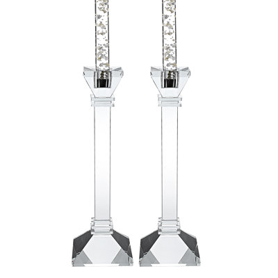 10'' H Glass Tabletop Candlestick