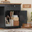 Bureau en L 63 po avec tiroirs, bureau d'ordinateur de coin Farmhouse-134670881