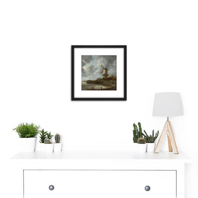 Windmill Wijk Bij Duurstede by Jacob Van Ruisdael - Single Picture Frame Painting