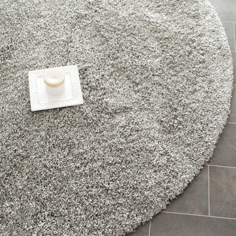 Saltash Solid Colour Area Rug, Round 122 cm