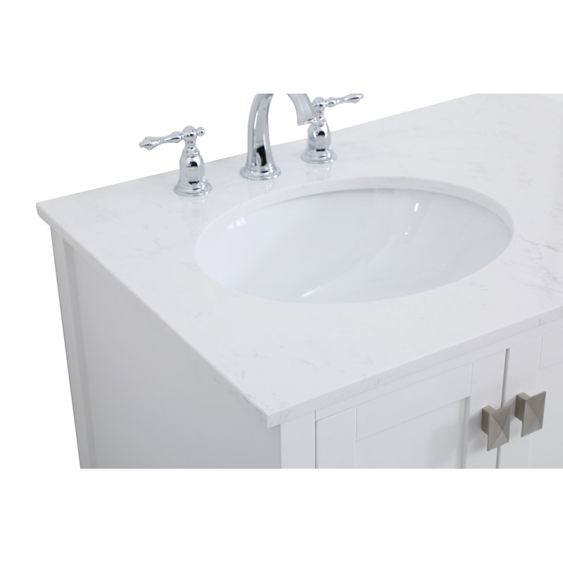 Ensemble de meuble-lavabo simple 32 po Hines, Blanc