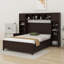 Lit en bois avec armoire et tablette tout-en-un-624125727
