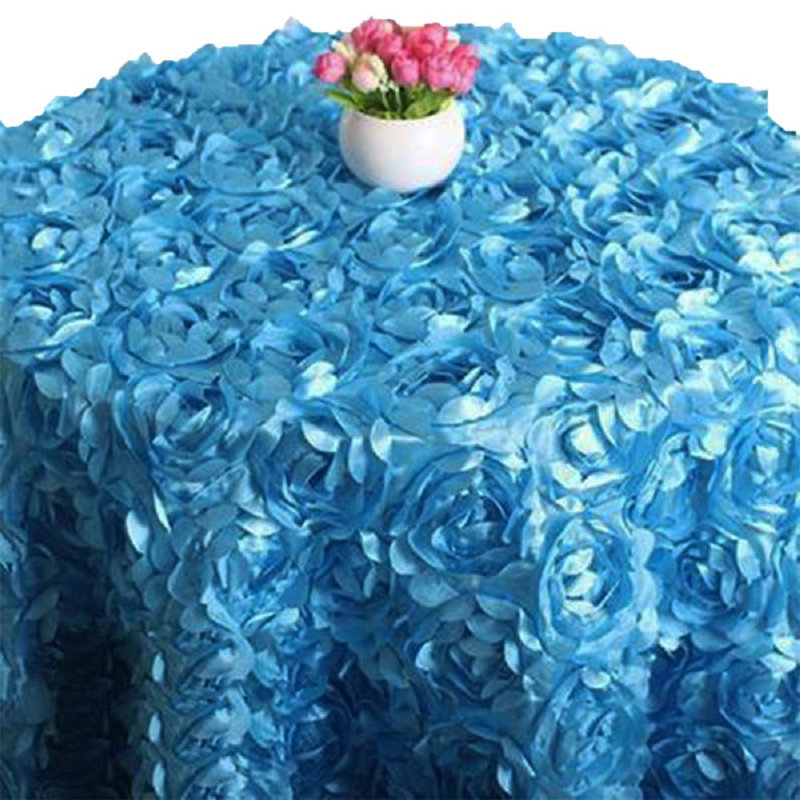 Eliseo Rosette Tablecloth, Turquoise