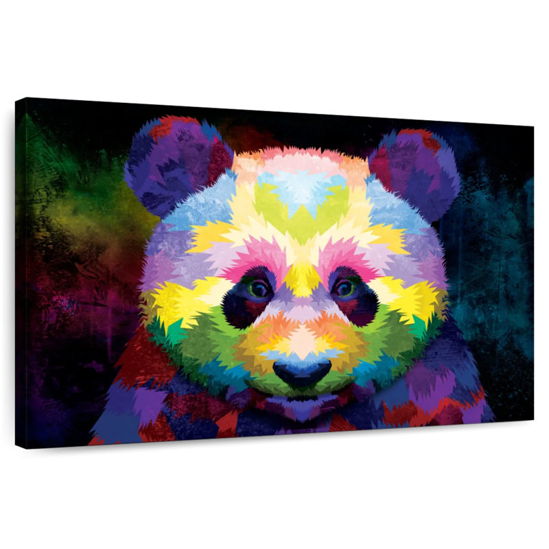 Brampt Colorful Panda, 16" H x 24" W