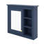 Armoire de rangement murale pour salle de bain, armoire murale moderne avec miroir, 3 tablettes ouvertes-1350425582