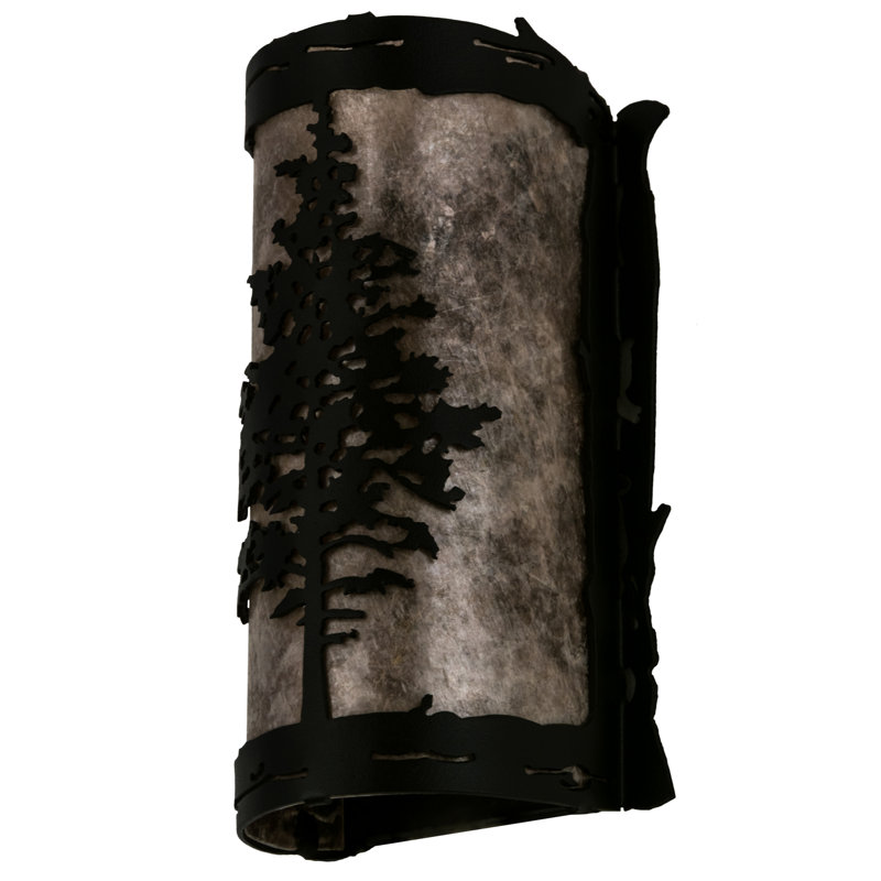 Rustic Lodge LED Flush Mounted Sconce
