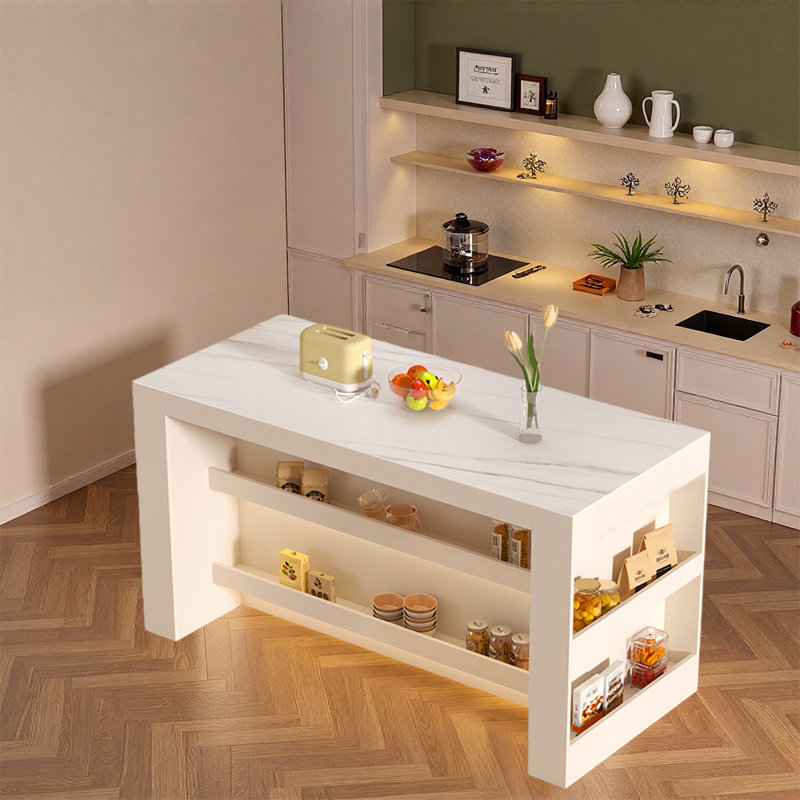 Versatile Fashionable Kitchen Island Ideal for Kitchen Dining Areas Living Spaces Casual Gathering Zones