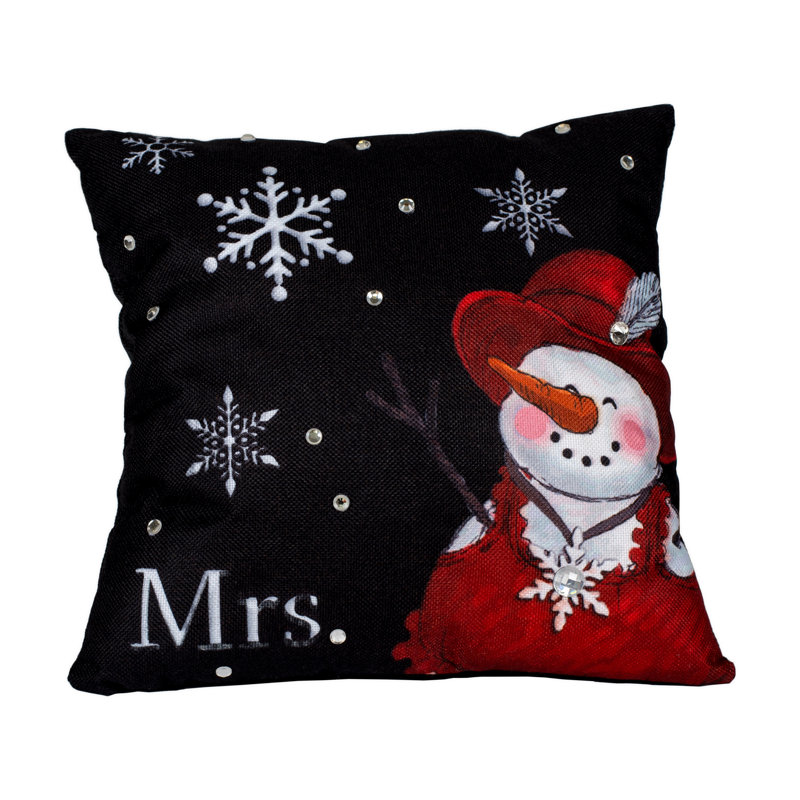 Coussin décoratif Mme. Snowman