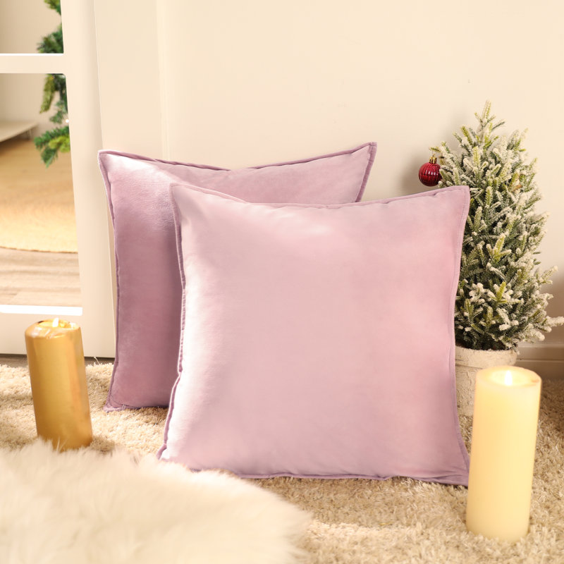 Fritch Square Cushion Cover, 50cm H x 50cm W x 1cm D, Baby Pink