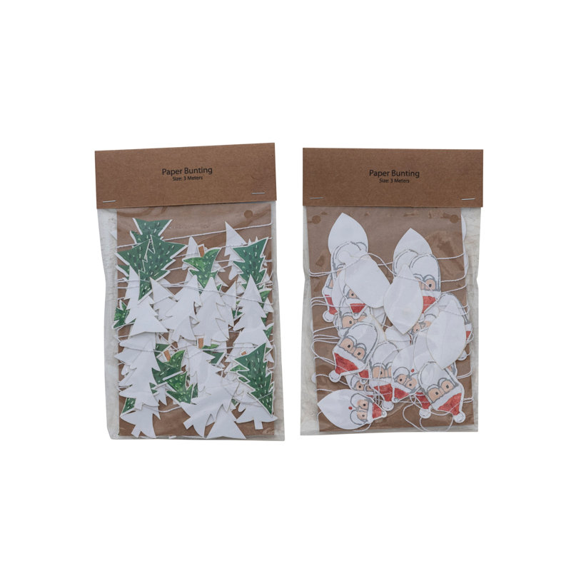 Paper Tree/Santa Garland