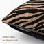 Housse de coussin en chenille 1 pièce à imprimé tigre 20 po x 20 po pour canapé-lit, salon, chambre à coucher
