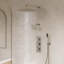 Système de pomme de douche thermostatique double, robinet de douche à pluie haute pression mural 12 "avec douchette-93931710
