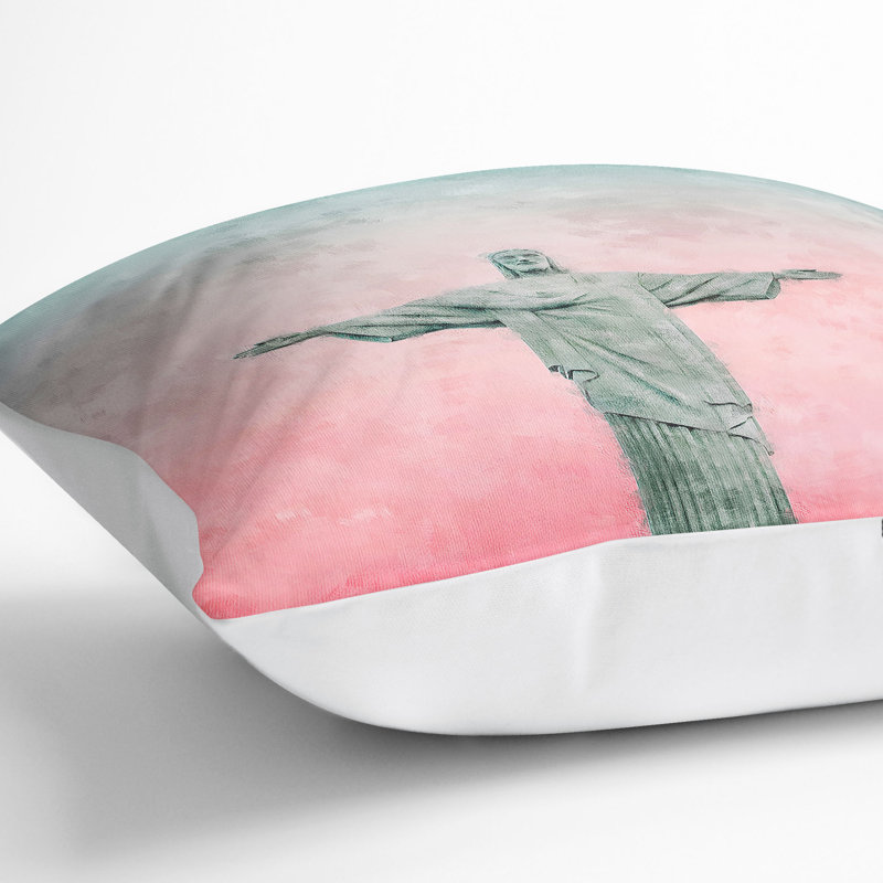 Square Cushion, White, 55cm H x 55cm W x 20cm D