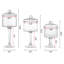 Kitchen Glass Cookie Jars Canister Set