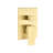 Ceiling Mounted Shower Gold - 10" Head & Handheld, Brass, Offers Natural Rainfall Sensation, Self-cleaning Nozzle, Meets American Standard Pipe Connections With Handheld Ensures Fits
