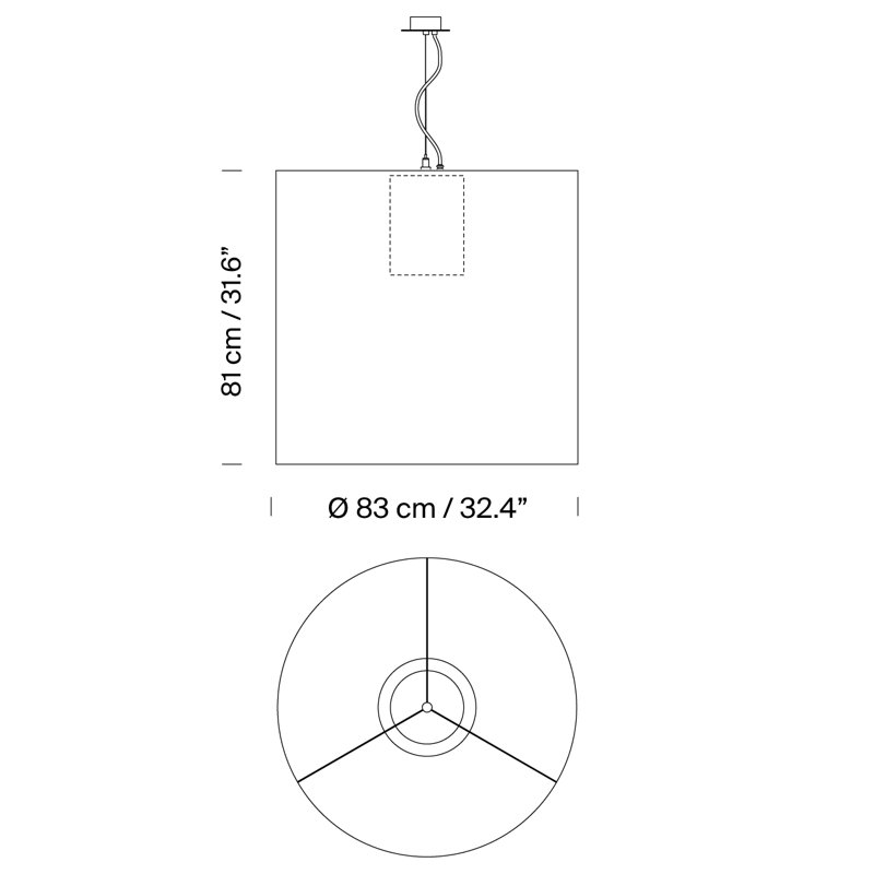 Moaré L, 31.8" H x 32.4" W x 32.4" D, White