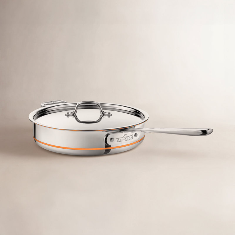 All-Clad Copper Core Saute Pan with Lid, 2 qt.