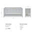 Base de meuble-lavabo double 72 po Pawley en gris seulement-76034501