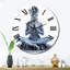 Horloge murale Blue Yogini Elegant Grace-93380856