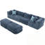 Canapé modulaire modulaire avec deux repose-pieds mobiles-1957507633