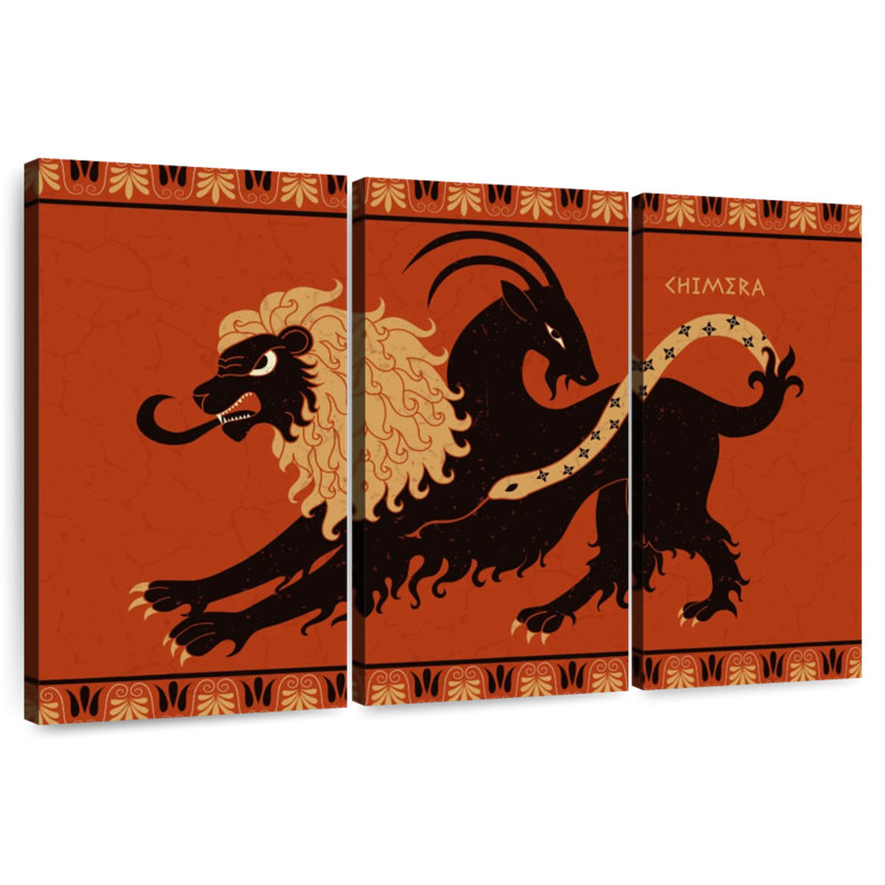Chimera Monster, 20" H x 33" W