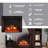 Cheramie 70.2'' W Electric Fireplace with 5000 BTU-929278654