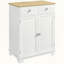 Buffet compact avec plateau en bois massif