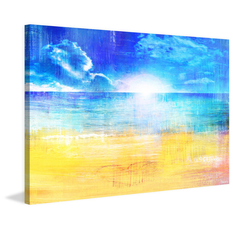 « horizon sun » par parvez taj,-impression sur toile tendue, H 20 po x l 30 po x P 1,5 po