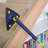 Triangular Mop with Scraper (Blue)