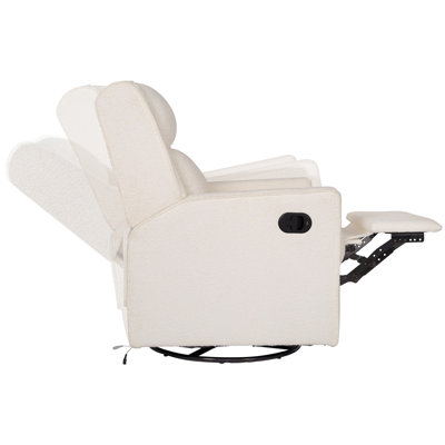 Fauteuil inclinable manuel à bascule pivotant à 270 degrés et ports de charge USB / USB-C
