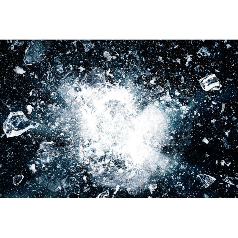 The Explosion of Ice 1 Piece Wrapped Canvas Wall Art, 51cm H x 76cm W x 3.8cm D