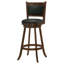 Tabouret pivotant en châtaignier et noir (ensemble de 2)-2021468022