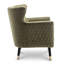 Ghita Quilted Accent Velvet Wingback Chair-118510855
