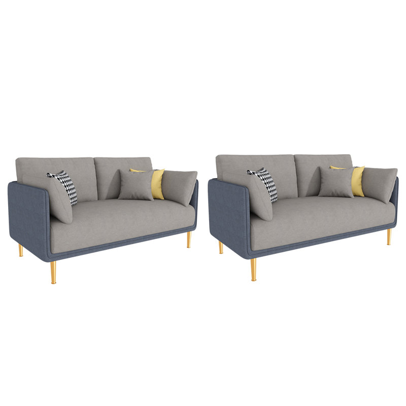 Banc rembourré Casual Cafe, Bleu / gris