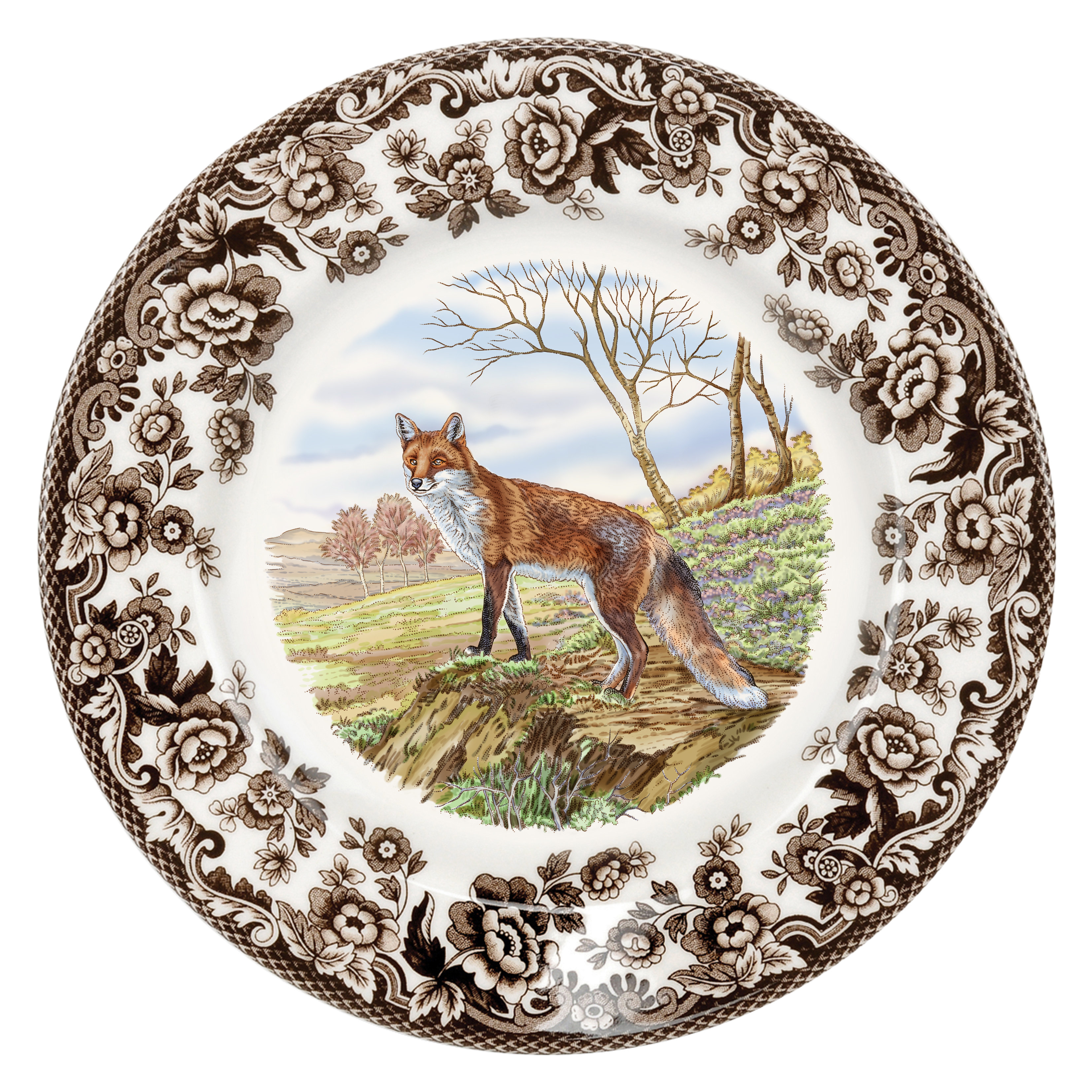 Spode Woodland Salad Plate 8" Red Fox