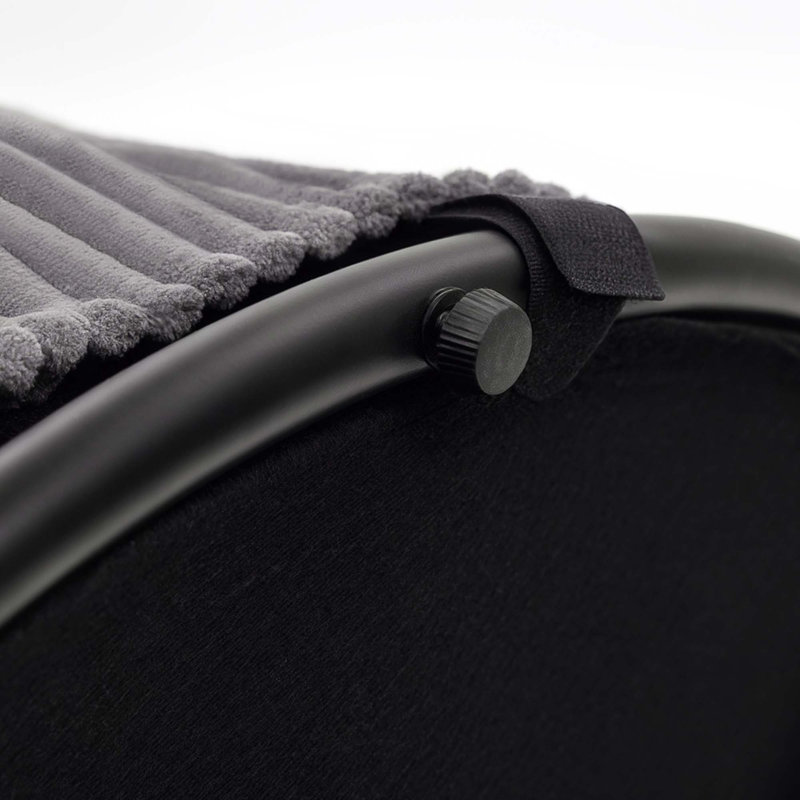 Repose-pieds rembourré, tabouret de rangement rond avec couvercle