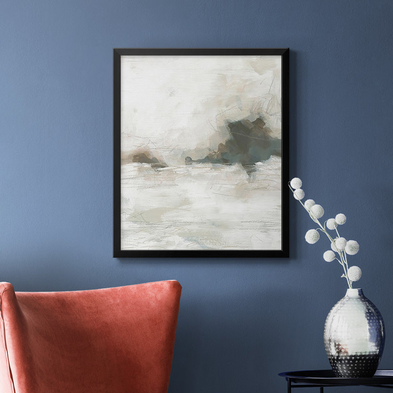 Toile encadrée de qualité supérieure Horizon Break II - prête à être accrochée, Noir, H 24 po x l 20 po
