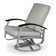 Chaise de patio pivotante avec coussin Askar