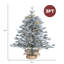 Luxury 91.5H Pre-lit Snowy Christmas Tree