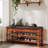 39 Inch Solid Wood Engryway  Bench With Shoe Storage, Tufted PU Leather Lift-Top Storage Bench For Entryway, Mudroom & Bedroom