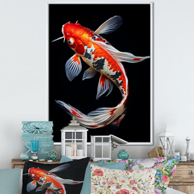 Chillon Coral Kois Fish Vibrant Splendor II, reproduction d'art sur toile