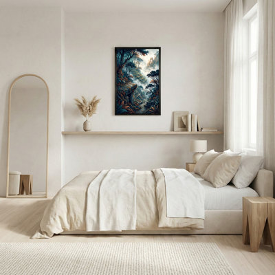 Art mural sur toile Misty Jungle