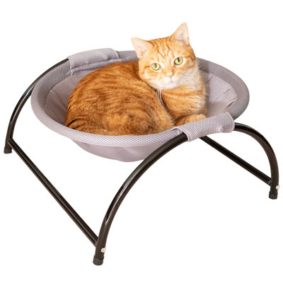 Petmaker Cat Bed - Cat Hammock With Protective Feet, Breathable Fabric And Removable, Machine Washable Cover In Black;gray;machine Washable
