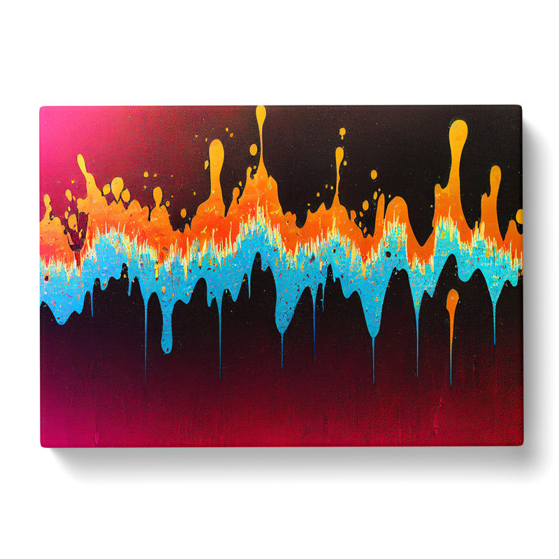 Modern Audio Equalizer Art Vol.2 Abstract - Wrapped Canvas, 35cm H x 50cm W x 3cm D