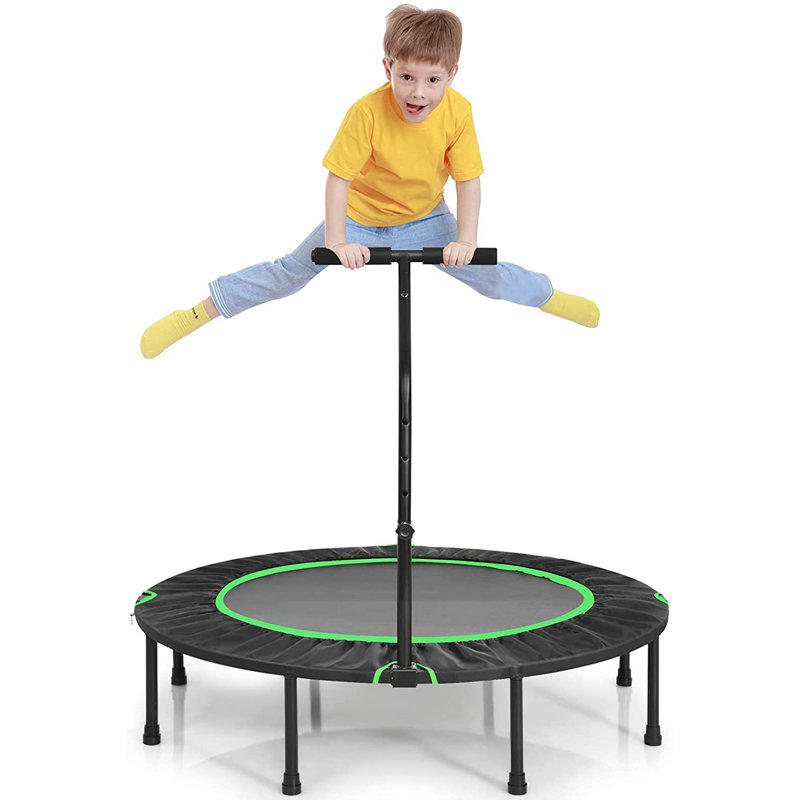 Fannin Freeport Park ft Round Fitness Trampoline with Handlebar