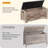 Gaomon Storage Chest – A Wooden Storage Bench Equipped With Seating And Two Safety Hinges, Designed As An Entryway Bench With Storage, And A Charming Farmhouse Trunk Suitable For Both The Bedroom And Living Room, In Grey.