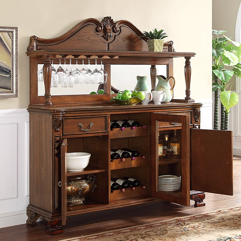 Buffet en bois de noyer massif
