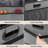 Trunk Organizer for Car, Foldable 2 Compartment 50L Car Storage, Waterproof Anti-Slip & Leak-Proof for Travel, Black/Gray Green/Gray/Red-1786189226