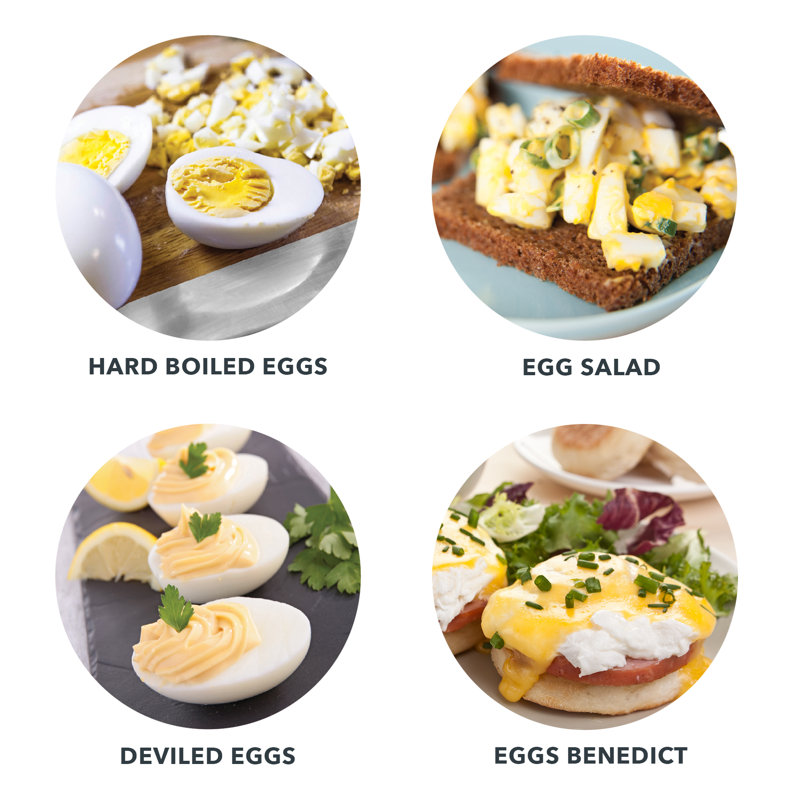Red Deluxe Rapid Egg Cooker with Auto Shut Off